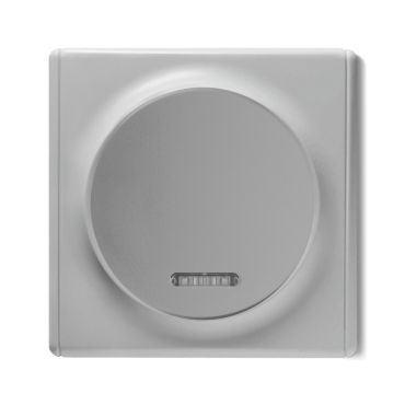 1 gang one-way switch with lighting with Florence frame - grey