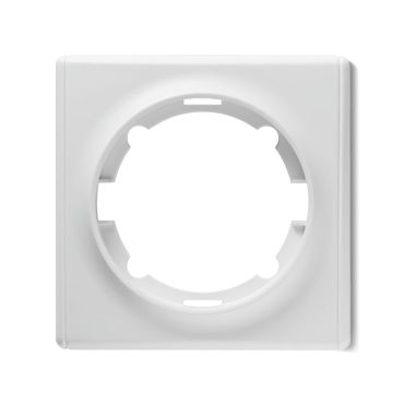 Cover frame for light switch, single socket, flush-mount, Florence series, white
