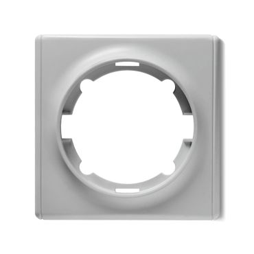 Cover frame for light switch, single socket, flush-mount, Florence series, grey