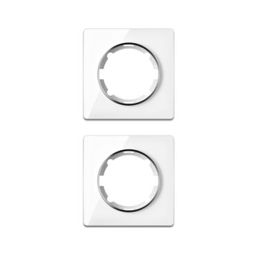 2х Garda glass cover frame set, white