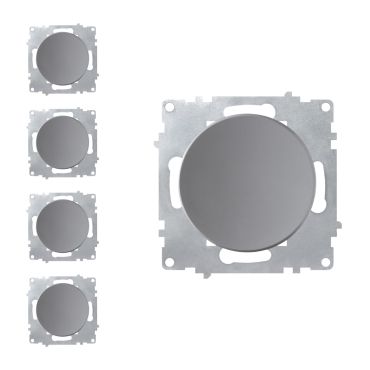 5х on-off light switch set — gray