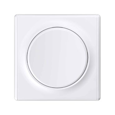 1 gang one-way switch with Florence frame - white