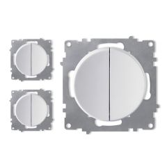 Pack de 3 interrupteurs double, 1 voie
