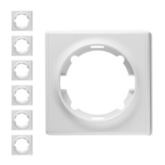 Pack de 7 plaques Florence en plastique, 1 poste