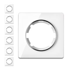Pack de 7 plaques Garda en verre, 1 poste