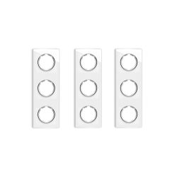 3x Garda Glass Cover Frame Set: Triple Vertical Frame