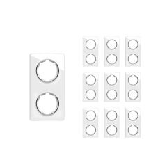 10x Garda Glass Cover Frame Set: 2-slot vertical cover frame