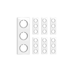 7x Garda Glass Cover Frame Set: Triple Frame, Vertical