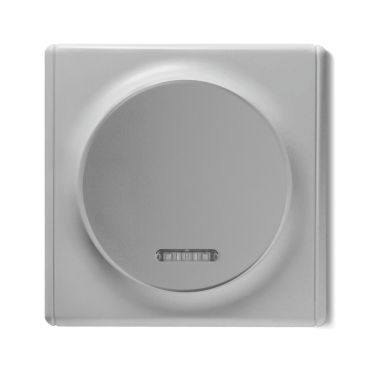 1 gang one-way switch with lighting with Florence frame - grey