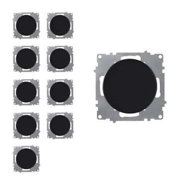 10x on-off light switch set — black