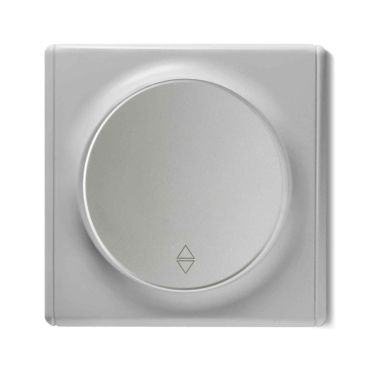 1 gang two-way switch with Florence frame - grey