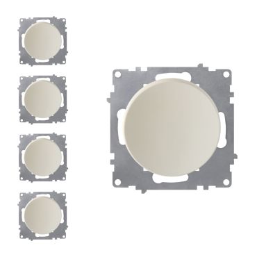 5х on-off light switch set — beige