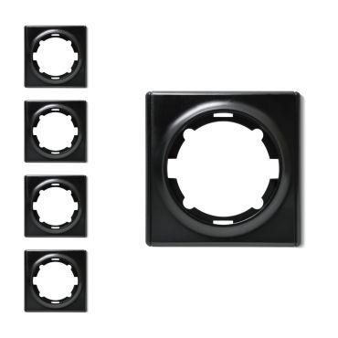5х Florence cover frame set — black